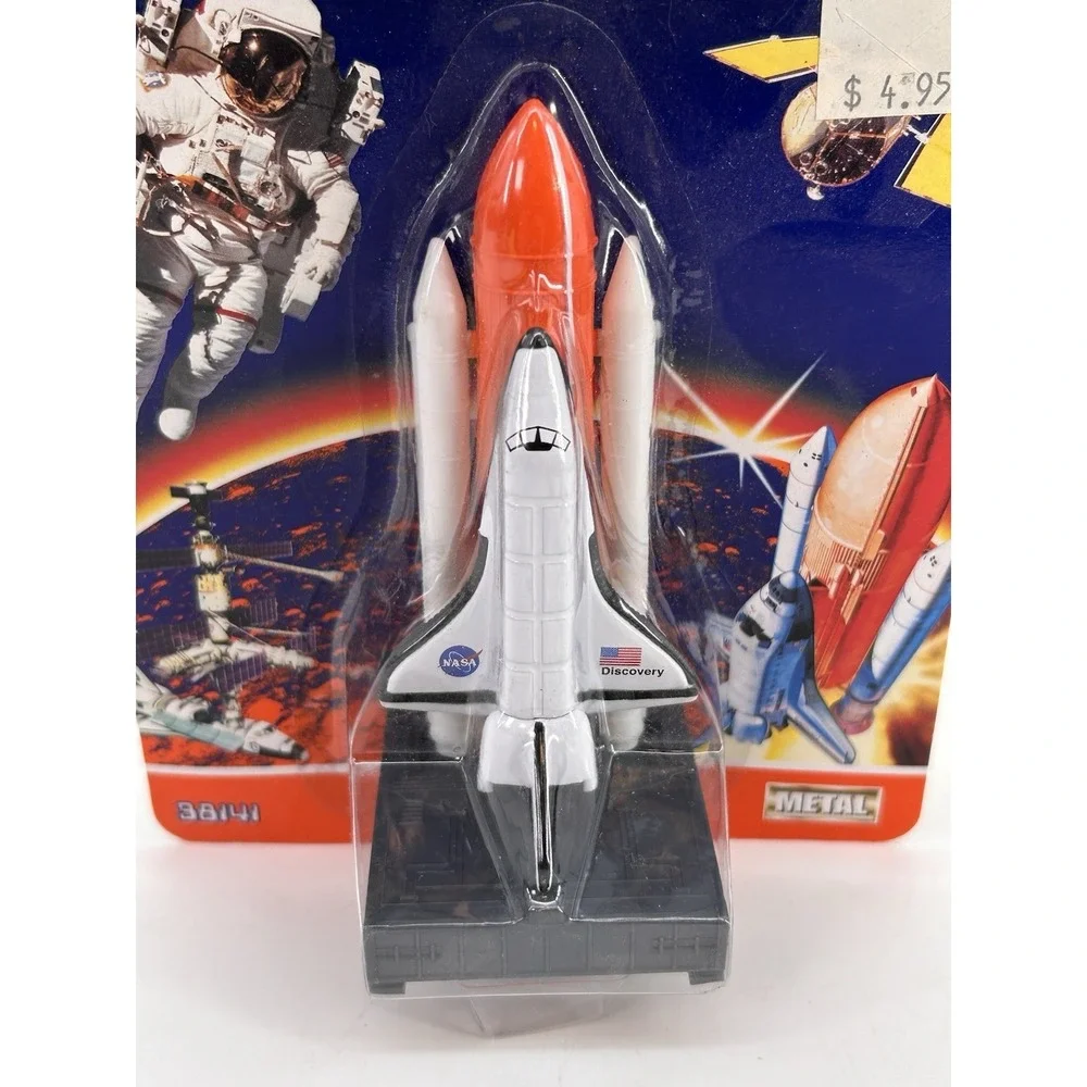 Vintage 90s Realtoy Space Mission Space Shuttle Diecast Toy 38141